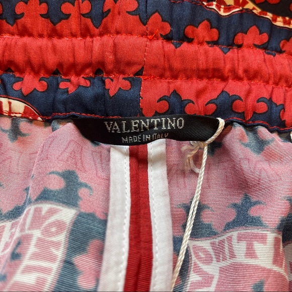 Valentino red bandanna print silk pants - Picture 4 of 7